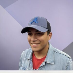 Lost Love Under Armour Atlanta Braves Hat Cap Blue "ATL"  EUC